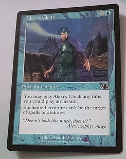 万智牌 预言 卡上海文波 MTG Cloak 普 Alexi 阿蕾克丝之袍 蓝