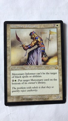 万智牌 佣兵检举人  预言 金 金牌 白 白色 实拍 上海文波MTG