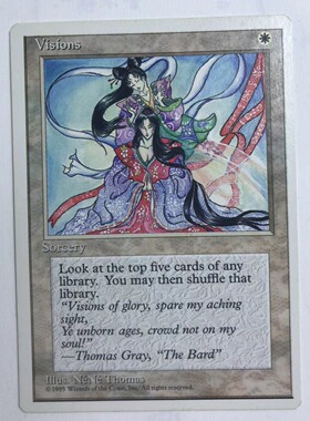 万智牌 天眼通 第四版 白 白色 英文 实拍上海文波MTG