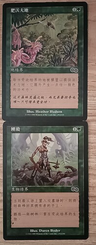 万智牌 肥沃大地 刚毅 克撒传 普 铁 绿 简中 实拍 每张价格 MTG
