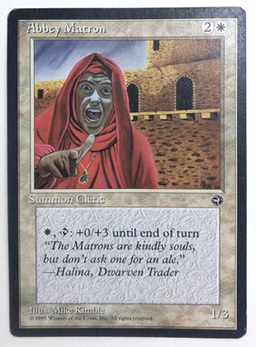 万智牌 修道院舍监 白 白色 英文 实拍上海文波 MTG