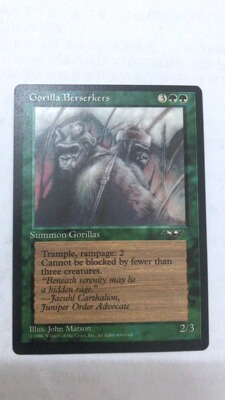 万智牌 大猩猩狂战士 同盟 绿色 英文 实拍 【上海文波】 MTG