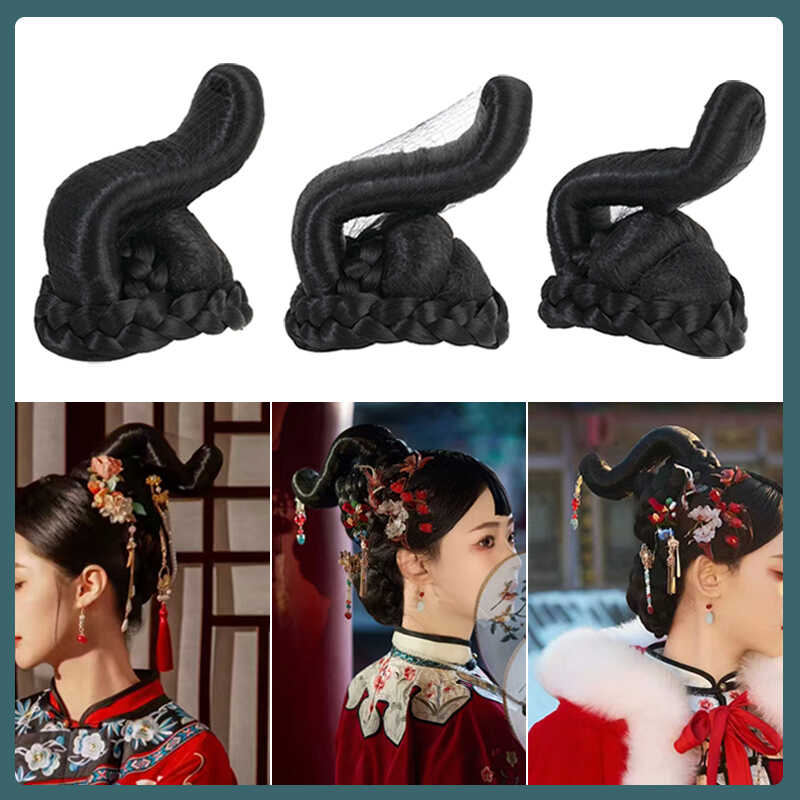 古装假发后脑勺发包周莹发髻民国少奶奶发饰晋商大小姐发包头饰