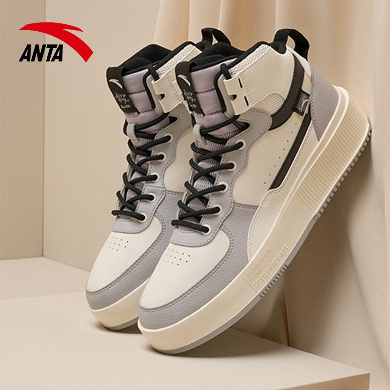 安踏男鞋板鞋2024夏季季新款正品高板鞋子休闲鞋时尚潮流运动鞋男