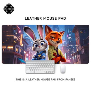 疯狂动物城鼠标垫超大动漫二次元 宿舍电脑桌工位办公桌防滑可定制