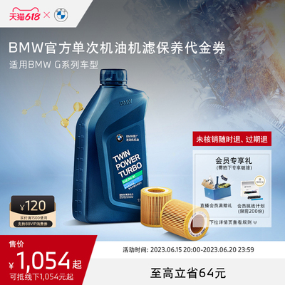 Официальное обслуживание одного масляного фильтра BMW/BMW включает рабочее время. Применимо к серии G