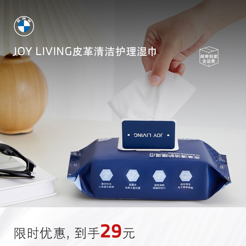 宝马皮革清洁护理湿巾车家两用