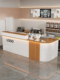 收银台店铺小型轻奢高级感超市酒店奶茶店工作吧台公司前台接待台