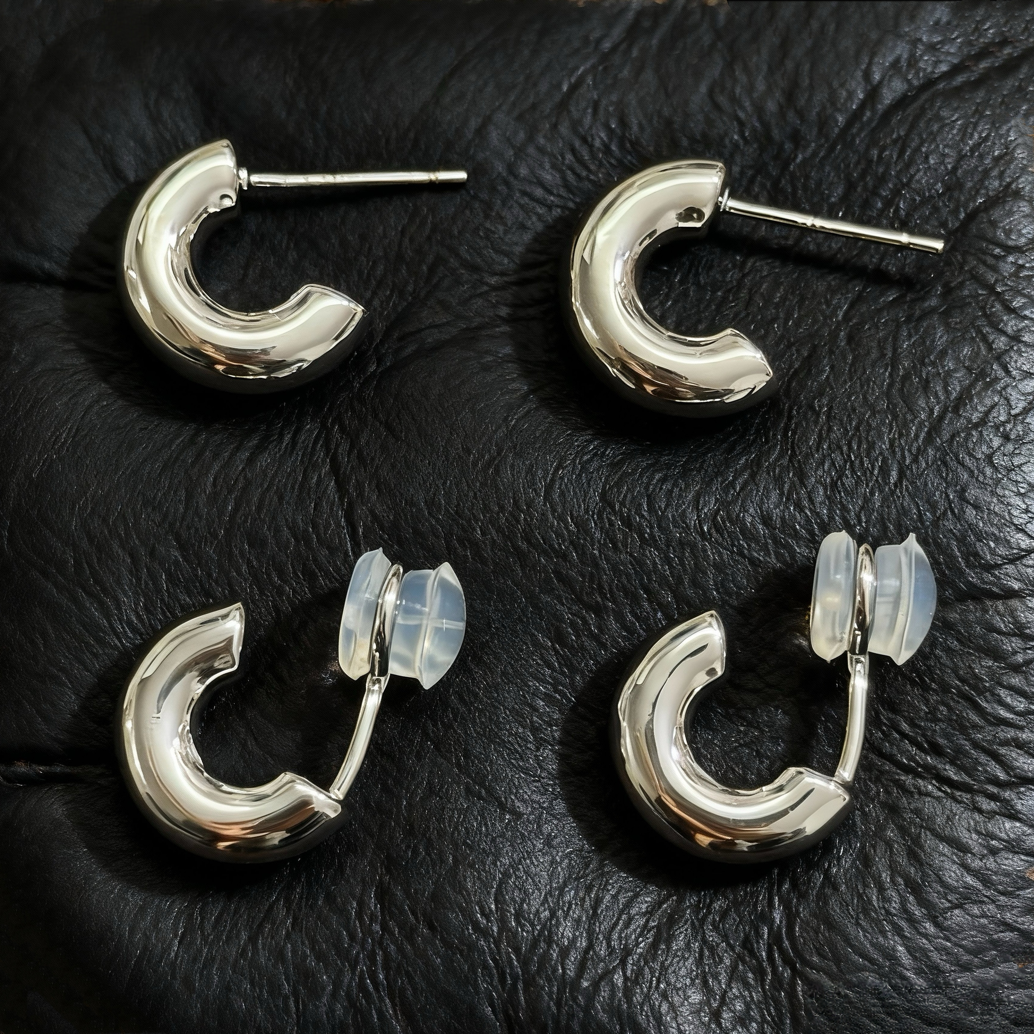 小银扣 黄打屁复古设计港小众简约日常百搭闪甜仙925银耳钉蚊香盘,饰品/流行首饰/时尚饰品新,耳环,淘宝优惠券,粉丝福利购,淘宝优惠卷