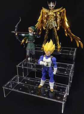 模型亚克力展示台阶支架200长 超像可动SHF圣斗士JoJo圣衣神话