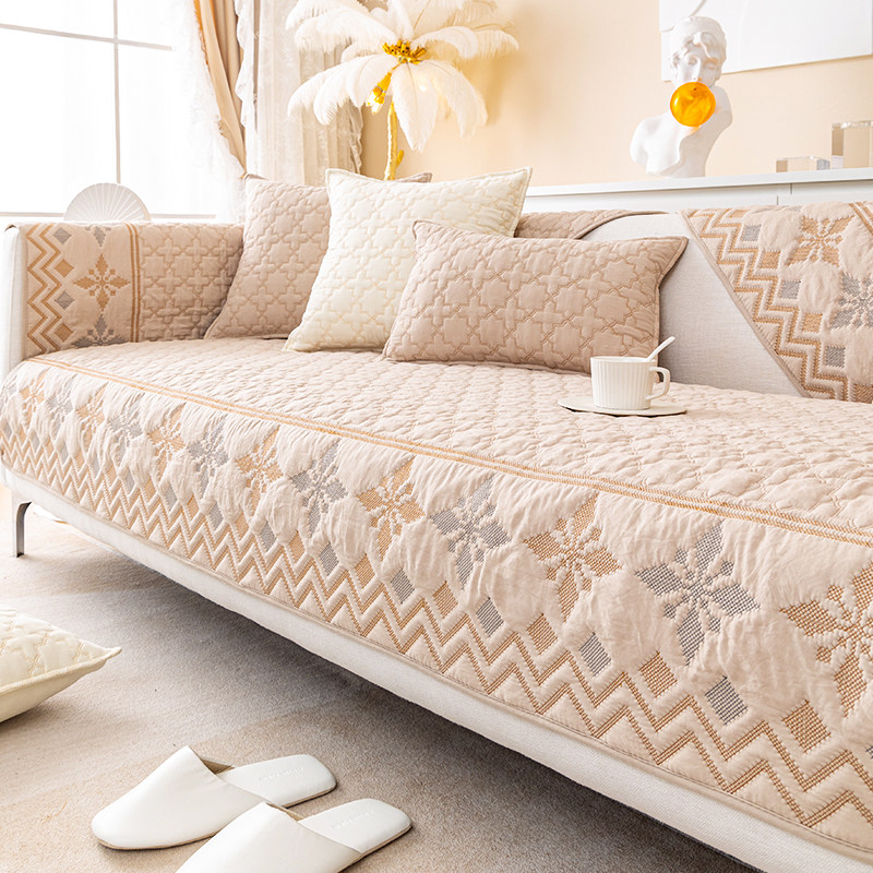 北欧沙发垫四季通用2025新款防滑固定坐垫纯棉皮沙发套罩全盖布巾,居家布艺,沙发垫,淘宝优惠券,粉丝福利购,淘宝优惠卷