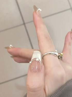 纯手工美甲穿戴甲新款猫眼法式显白高级感中长款指甲贴短款可拆卸