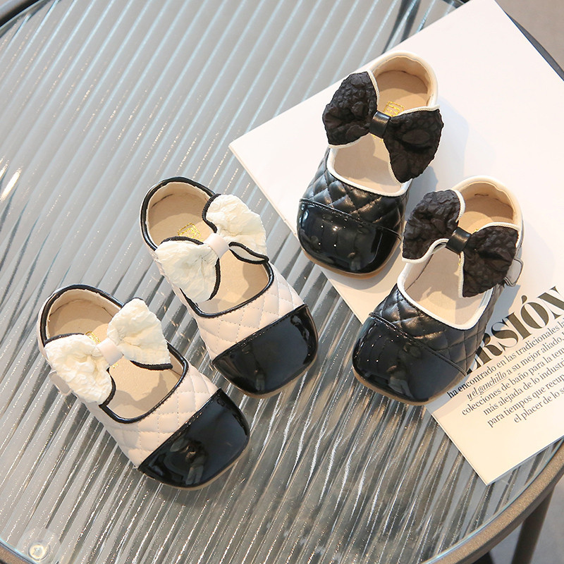 梵勒PU女童拼色小香风春秋