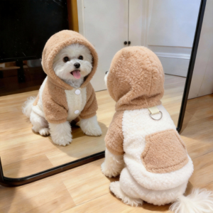 狗狗衣服防寒可牵引棉衣秋冬保暖
