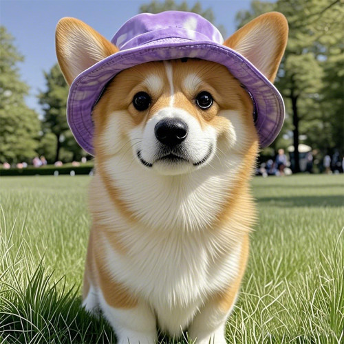 宠物帽子狗狗猫咪渔夫帽遮阳露耳朵可爱夏季柯基柴犬哈士奇太阳帽