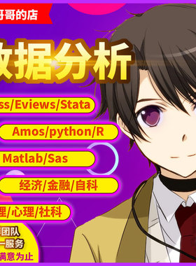 代做spss/eviews/stata/Matlab/python/R语言等数据分析