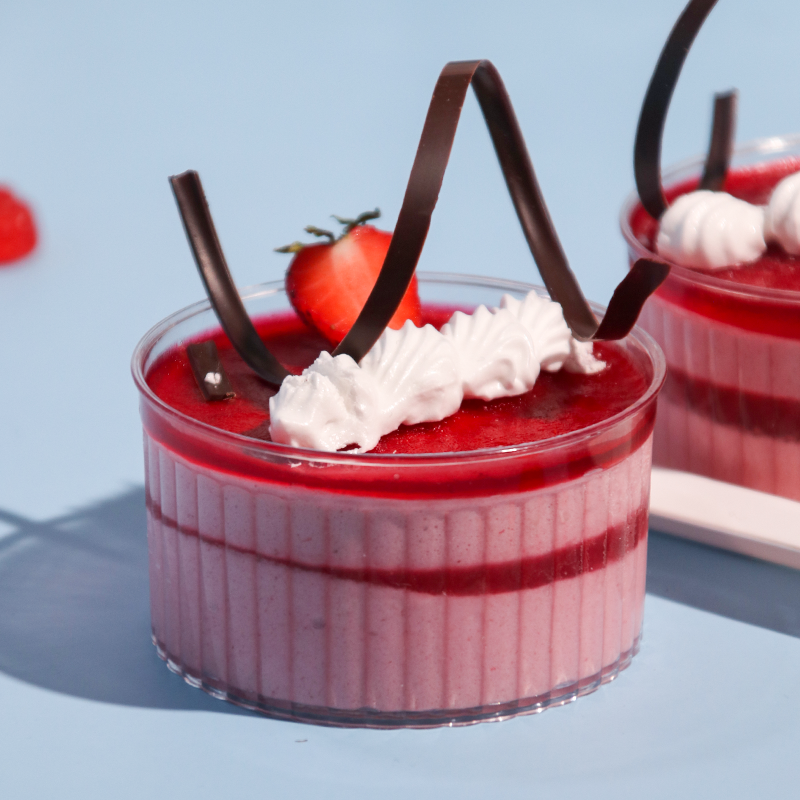 慕斯杯一次性食品级硬塑料杯布丁提拉米苏甜点蛋糕木糠杯圆形带盖