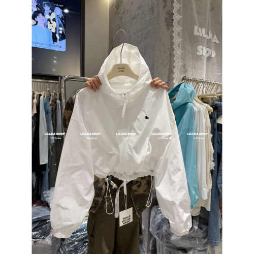 春季韩版连帽短款防晒外套女显瘦