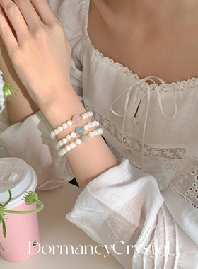 「心动月光」天然白蝶贝水晶手链