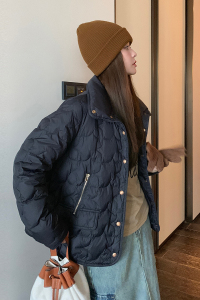 现货羽绒服数据好 50绒纯色长袖外套22805P200控288图片