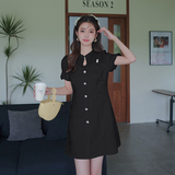 现货风复古提花盘扣连衣裙改良式显瘦刺绣旗袍2965p125控168，女装连衣裙，浙宝153