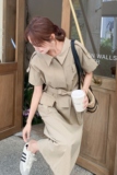 夏季新款现货工装风衣式连衣裙1532638P145K198，女装连衣裙，浙宝153