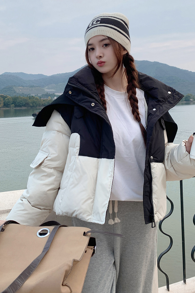 冬季现货50白鸭绒潮牌短款羽绒服9862P200控298,女装羽绒服,浙宝153