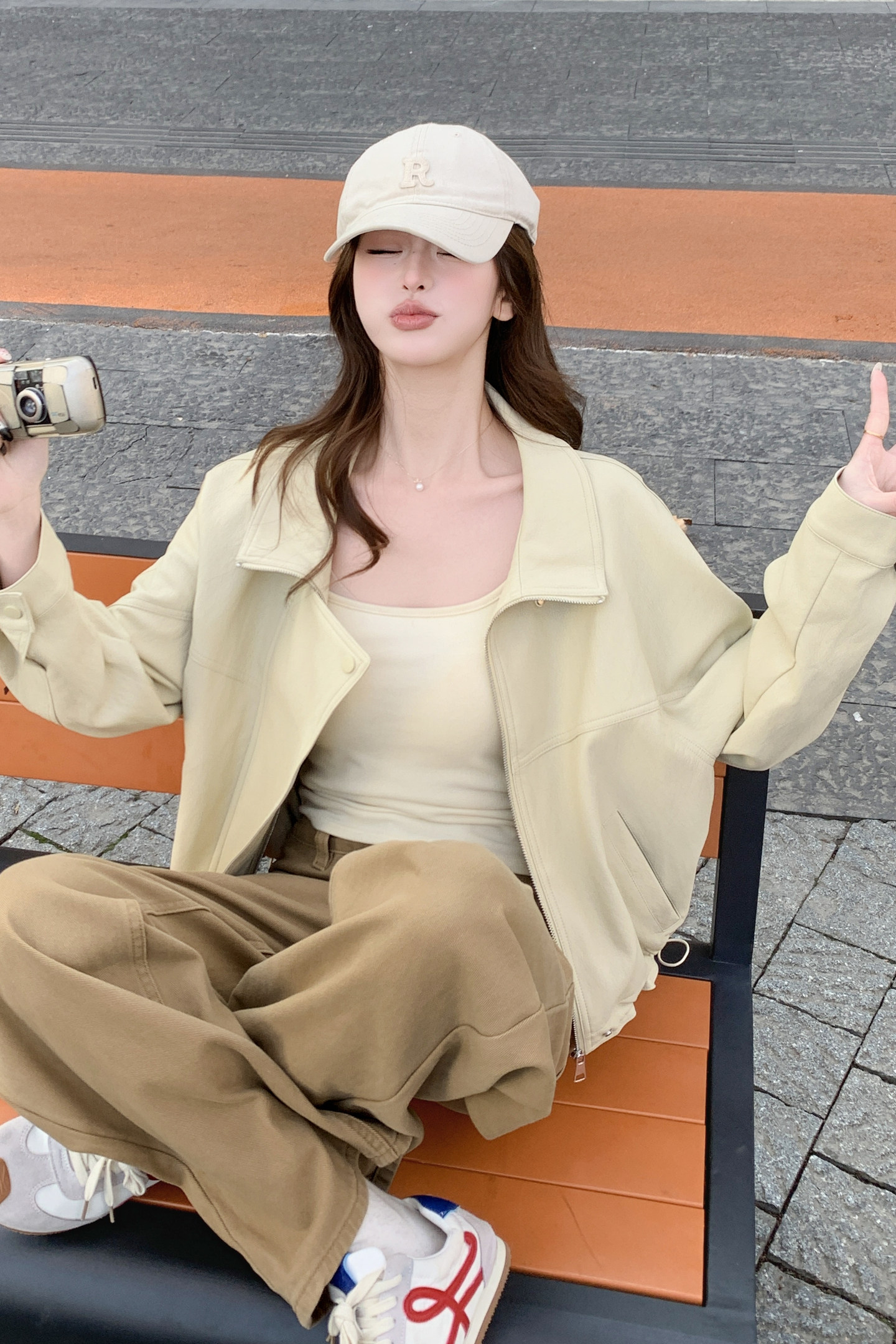 2026春季新款现货韩版宽松皮衣外套1535207P160K258,女装皮衣,浙宝153