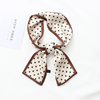 the republic of korea Ins Retro Wave Versatile Strip Silk like Silk scarf 2019 Spring and summer new pattern decorate Scarf