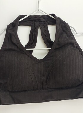 港味挂脖美背运动背心文胸带胸垫外穿内搭吊带内衣抹胸女舒适裹胸