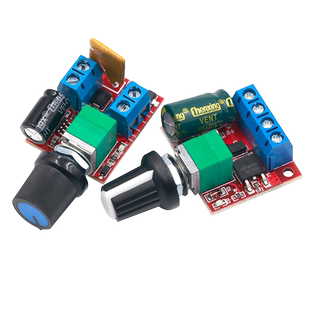 PWM直流电机调速器3V-35V调速开关板LED调光5A开关功能调速模块