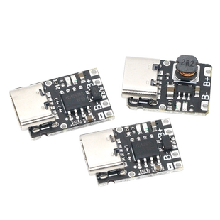 5V充放电一体模块3.7V 4.2V18650锂电池充电升压电源板保护Type-c