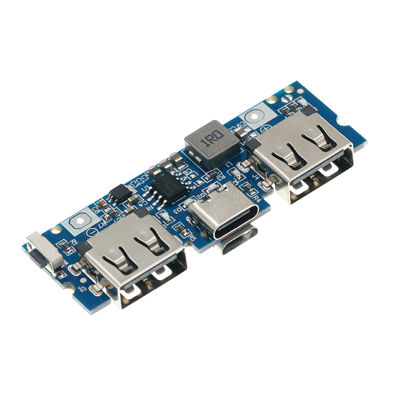 Type-c充电口双usb充电宝电源板升压模块2.4A移动电源DIY主板5V