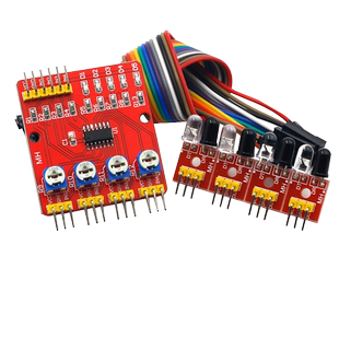4路红外寻迹 循迹模块巡线模块 避障传感器 机器人智能小车 四路