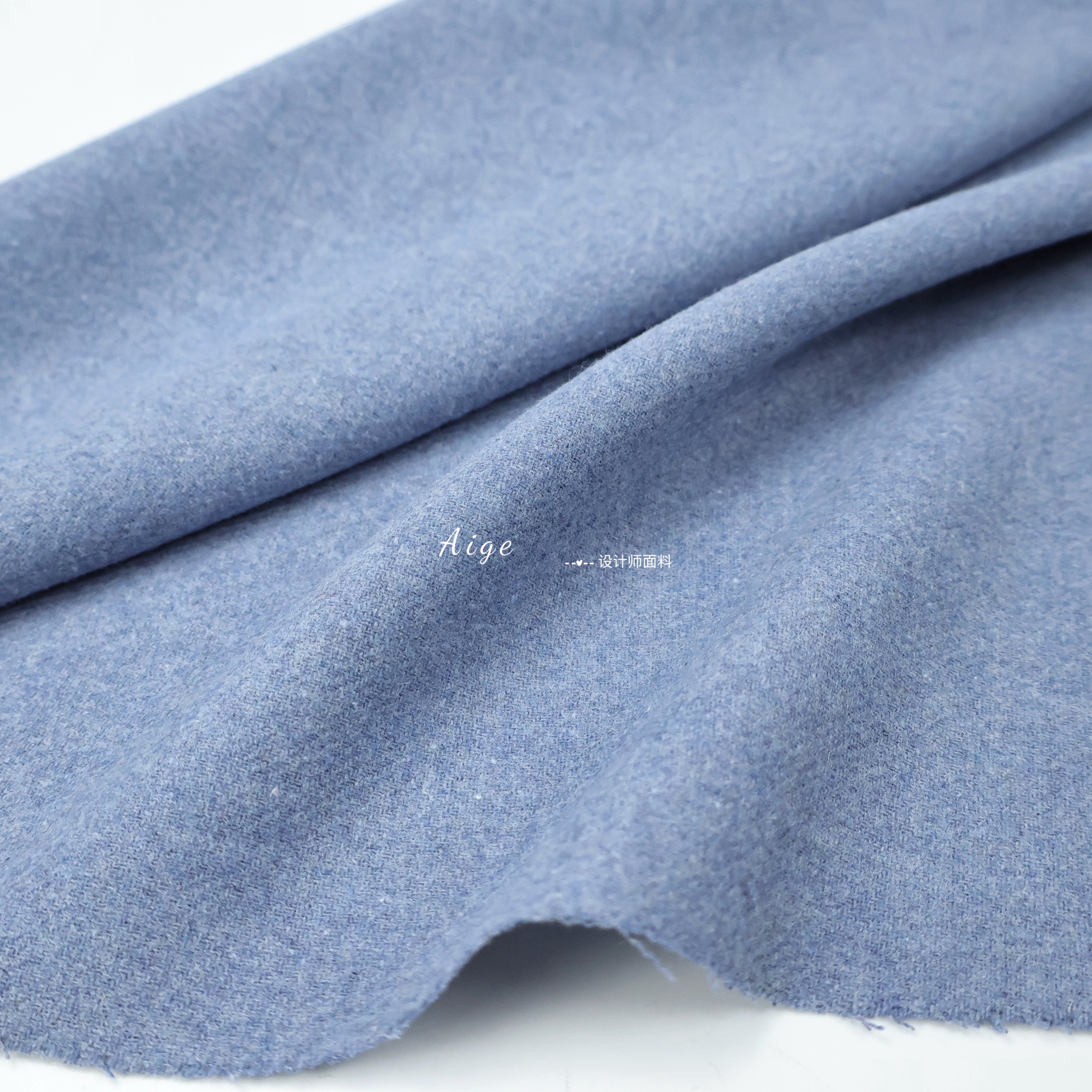 亲肤垂感 雾霾蓝毛呢羊毛毛料法兰呢布料套装西装汉服裙子面料DIY,居家布艺,海绵垫/布料/面料/手工diy,淘宝优惠券,粉丝福利购,淘宝优惠卷