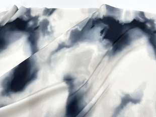 重磅丝滑垂坠 烟雨江南古风扎染光泽麻纱缎面料旗袍汉服西装布料