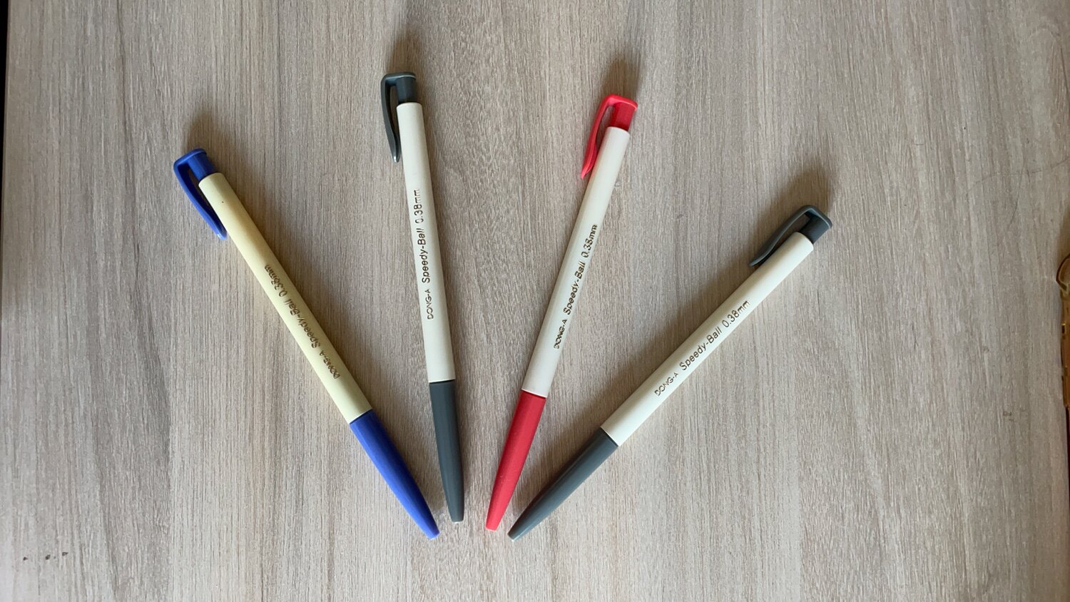 DONG蓝色红色-A -Bll 038细圆珠笔珠宝设计手绘黑色韩国进口新品