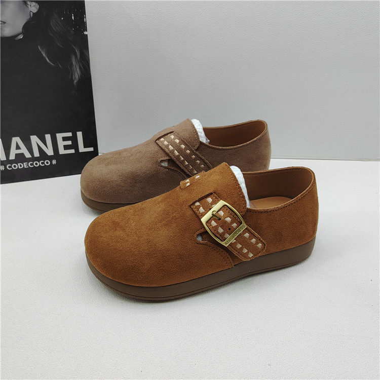 2026年春季休闲风勃肯鞋女圆头搭扣绒面乐福鞋舒适懒人一脚蹬单鞋,女鞋,勃肯鞋/软木鞋,淘宝优惠券,粉丝福利购,淘宝优惠卷