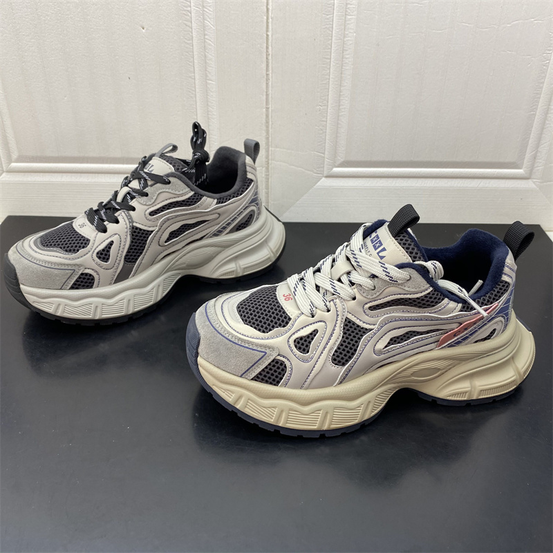 2025年秋季新款断码处理女鞋时尚百搭舒适薄绒里休闲运动鞋老爹鞋