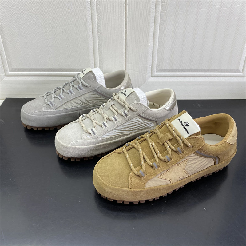 2026年春季新款复古做旧星星德训鞋女厚底低帮翻毛皮休闲运动板鞋,女鞋,时尚休闲鞋,淘宝优惠券,粉丝福利购,淘宝优惠卷