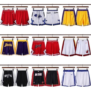 宽松透气篮球裤 短裤 套装 美式 情侣短裤 五分裤 男女短裤 复古刺绣球裤