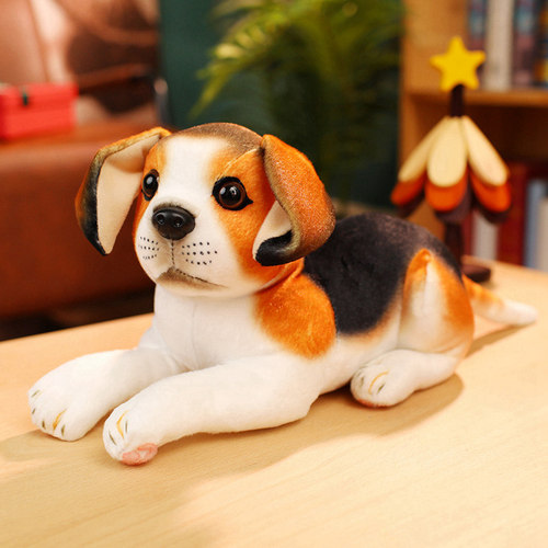 仿真狗狗毛绒玩具秋田狗比格犬玩偶公仔哈士奇布娃娃儿童生日礼物