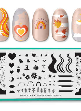 Maniology曼妮芝美甲印花板M415艺术家合作：Carole Annette