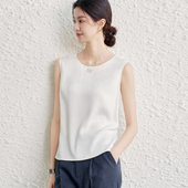 新款 OFFIY 上衣25夏季 醋酸极简夏天内搭神器背心衬衫 正反两穿哦