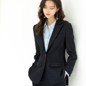 套装 OFFIY 女 职业商务小西装 西裤 秋冬繁星高级感 加厚羊毛修身