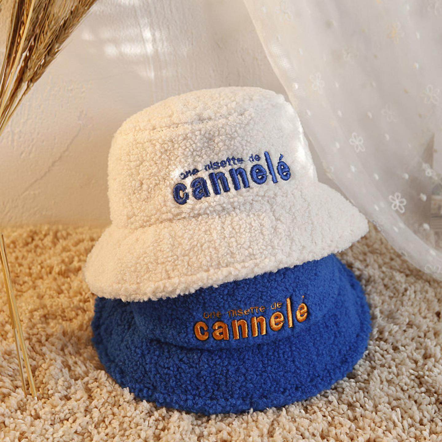 2023秋冬新款儿童渔夫帽男童女童宝宝盆帽羊羔绒小孩休闲百搭帽子