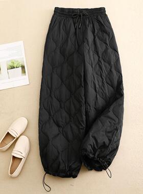 羽绒裤女加厚冬季2025新款中年妈妈外穿抗寒零下40度裤子极寒棉裤