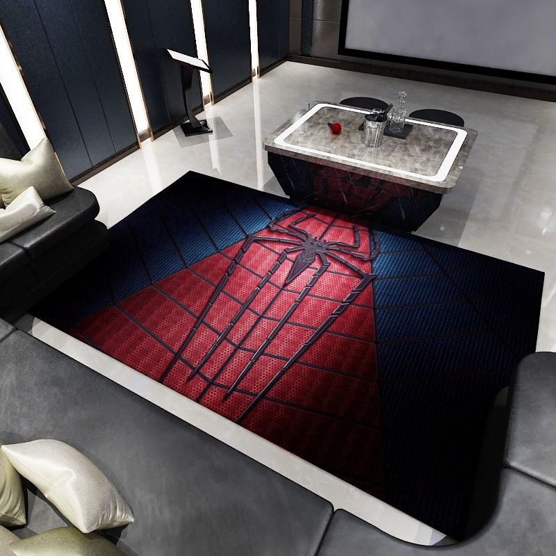 蜘蛛侠地毯漫威复仇者联盟家用客厅茶几垫卧室床边飘窗方形地毯垫,居家布艺,地毯,淘宝优惠券,粉丝福利购,淘宝优惠卷