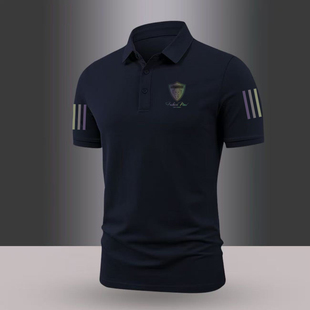 潮牌男士夏季POLO潮流短袖T恤2026休闲新款翻领百搭时尚半袖上衣