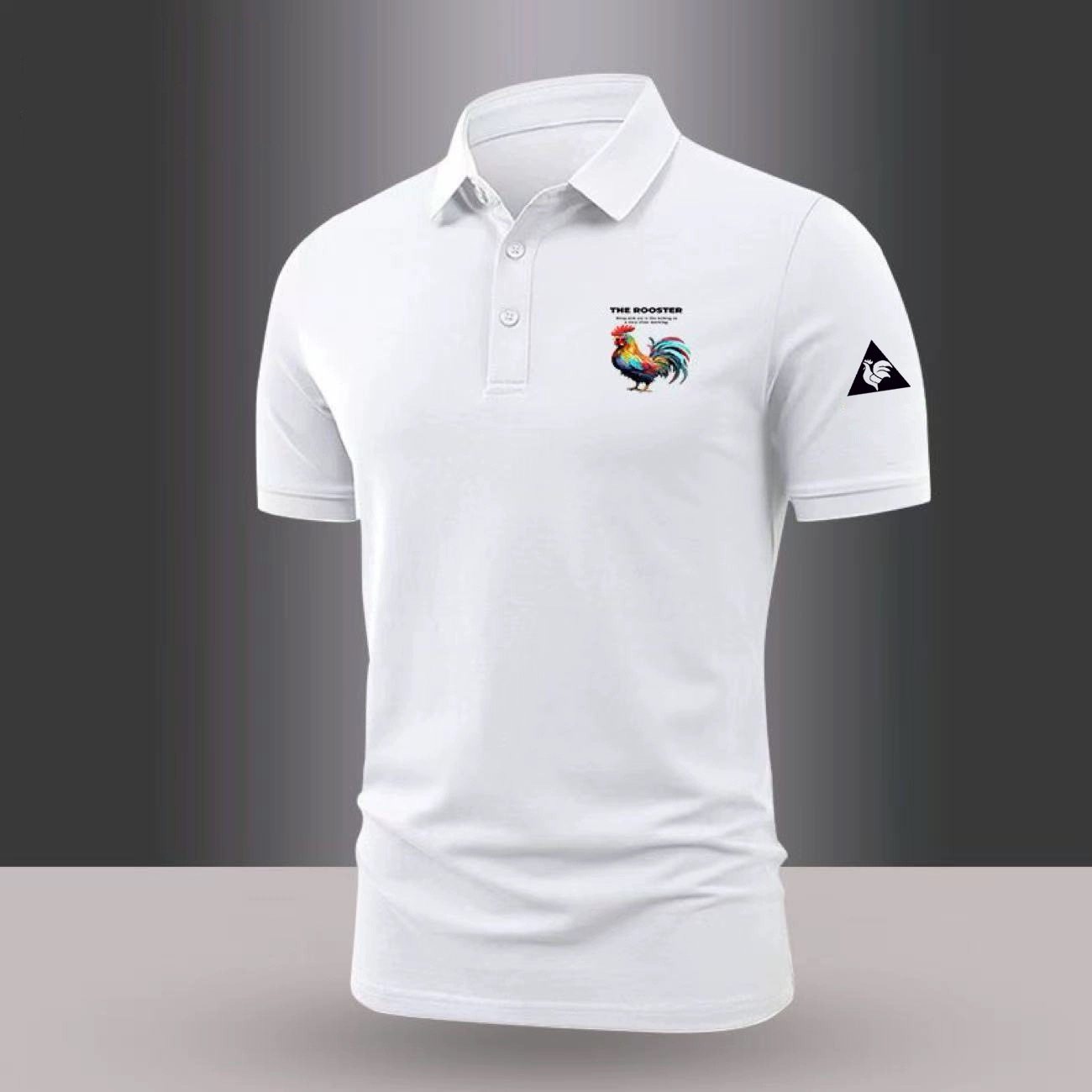 2026法国公鸡新款短袖POLO休闲商务百搭潮流夏季男士T恤翻领上衣